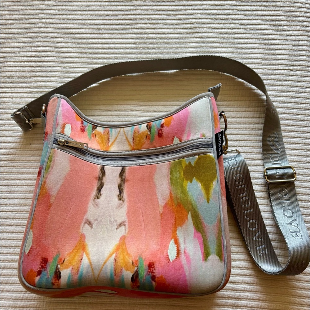 Colorful preneLOVE  large Women's messenger Bag with Adjustable Strap